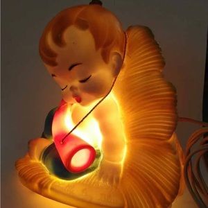 Vintage 1958  Little Boy Blue soft rubber formed nightlight.
